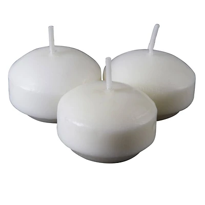 48 Packs:  9 ct. (432 total) White Linen Floating Candles Value Pack by Ashland®