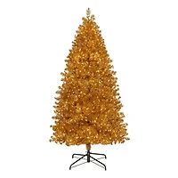 7.5ft. Pre-Lit True Gold Metallic Artificial Christmas Tree, Clear LED Infinity Lights®