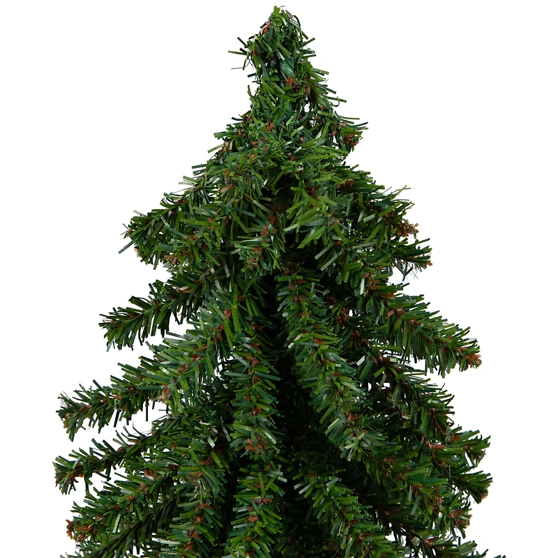 15" Unlit Downswept Village Pine Artificial Christmas Tree in Burlap Base