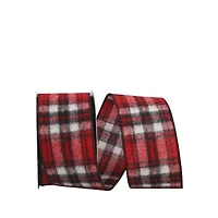 JAM Paper 2.5" x 10yd. Flannel Wired Cozy Country Plaid Ribbon
