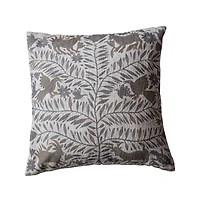 Hello Honey® 24" Gray & Brown Otomi Print Throw Pillow