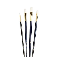 Princeton™ RealValue™ White Synthetic Taklon 4 Piece Brush Set