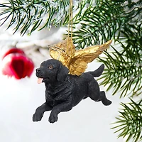 Design Toscano Honor the Pooch Black Lab Holiday Dog Angel Ornament