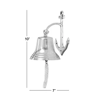 Silver Aluminum Coastal Wall Decor, 10", 7"