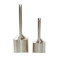 Silver Metal Glam Vase Set