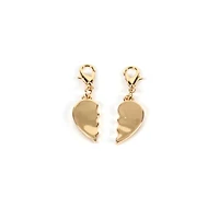 Gold Best Friends Heart Charm Set by Bead Landing™