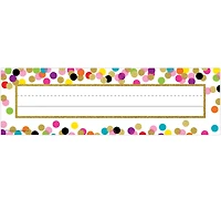 Teacher Created Resources Confetti Name Plates, 6 Packs of 36