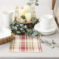 Homespun Plaid Table Runner 13" x 72"