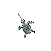 Charmalong™ Silver Plated Turtle Charm by Bead Landing™