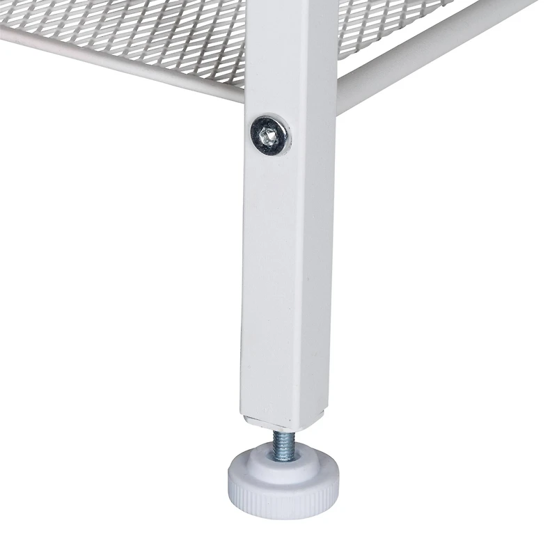 Honey Can Do White/Natural Coat Rack Bench