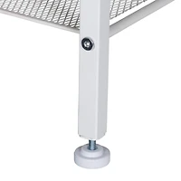 Honey Can Do White/Natural Coat Rack Bench