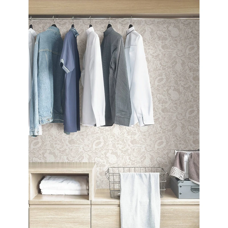 NuWallpaper Cream Terrene Peel & Stick Wallpaper