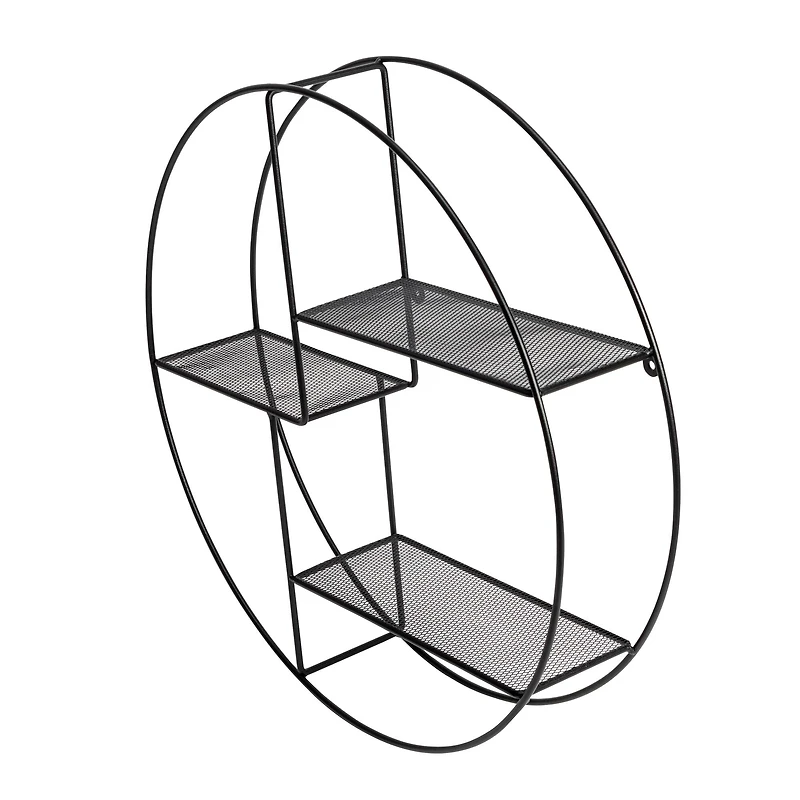 Honey Can Do 3-Tier Steel Circle Wall Shelf