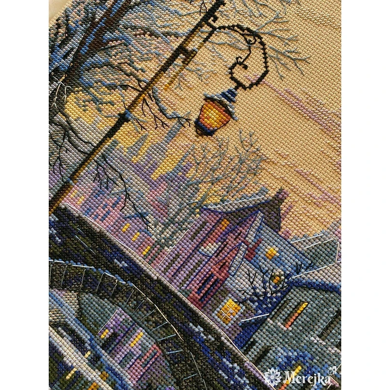 Merejka Winter Evening Counted Cross Stitch Kit