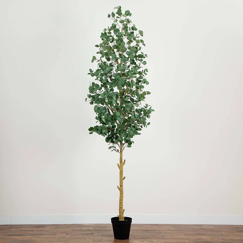 10ft. Potted Green Artificial Eucalyptus Tree