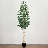 10ft. Potted Green Artificial Eucalyptus Tree