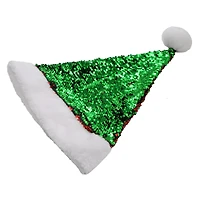 Red & Green Flip Sequin Santa Hat by Celebrate It™