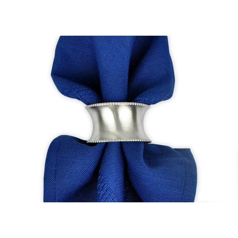 Beaded Silver Napkin Ring, 6ct.