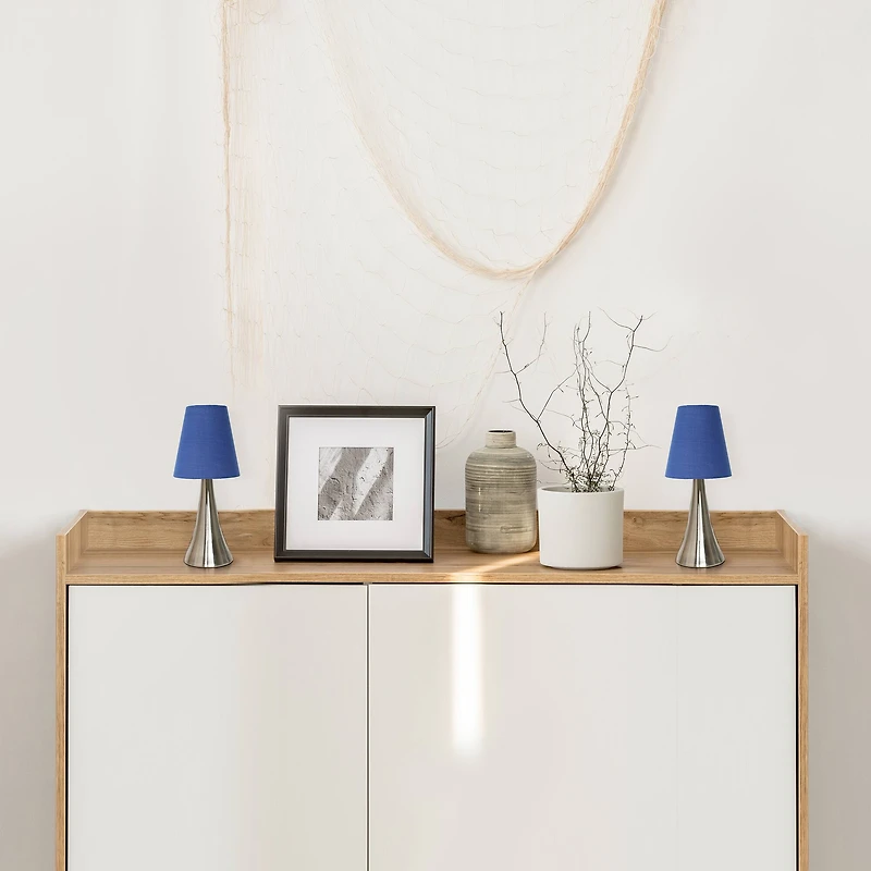 Simple Designs Valencia Mini Touch Table Lamp Set