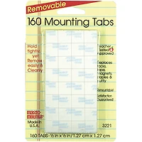 Magic Mounts® 0.5" x 0.5" Removable Mounting Tabs, 6 Packs of 160