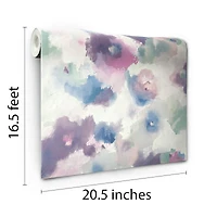 RoomMates Impressionist Floral Peel & Stick Wallpaper