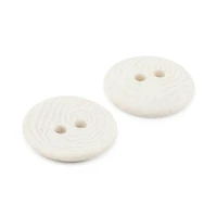 Dritz® 15mm Light Gray Recycled Corozo Round Button, 12ct.
