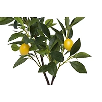 Hello Honey® 2ft. Faux Lemon Tree in Cement Pot