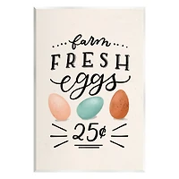 Stupell Industries Farm Fresh Eggs Sign Wall Plaque Art