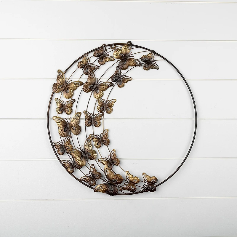 18" Metal Butterfly Wall Art