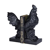 The Novogratz Modern Rooster Farmhouse Dolomite Bookend Set