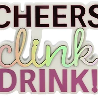 5" Cheers Clink Drink Tabletop Sign by Ashland®