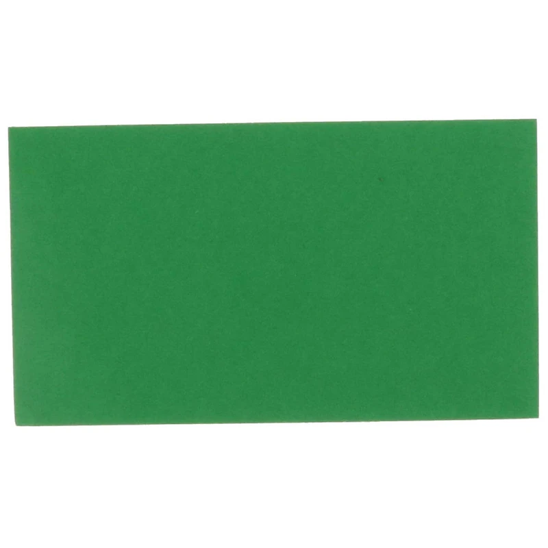 JAM Paper Green 2" x 3.5" 85lb. Blank Flat Note Cards, 500ct.