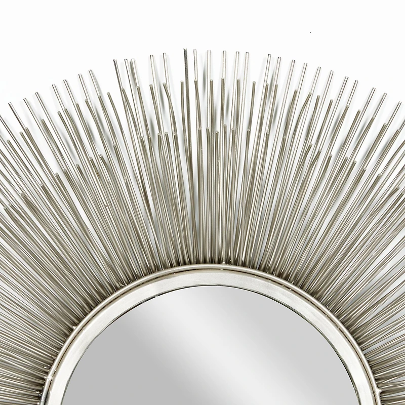 29'' Silver Modern Metal Wall Mirror