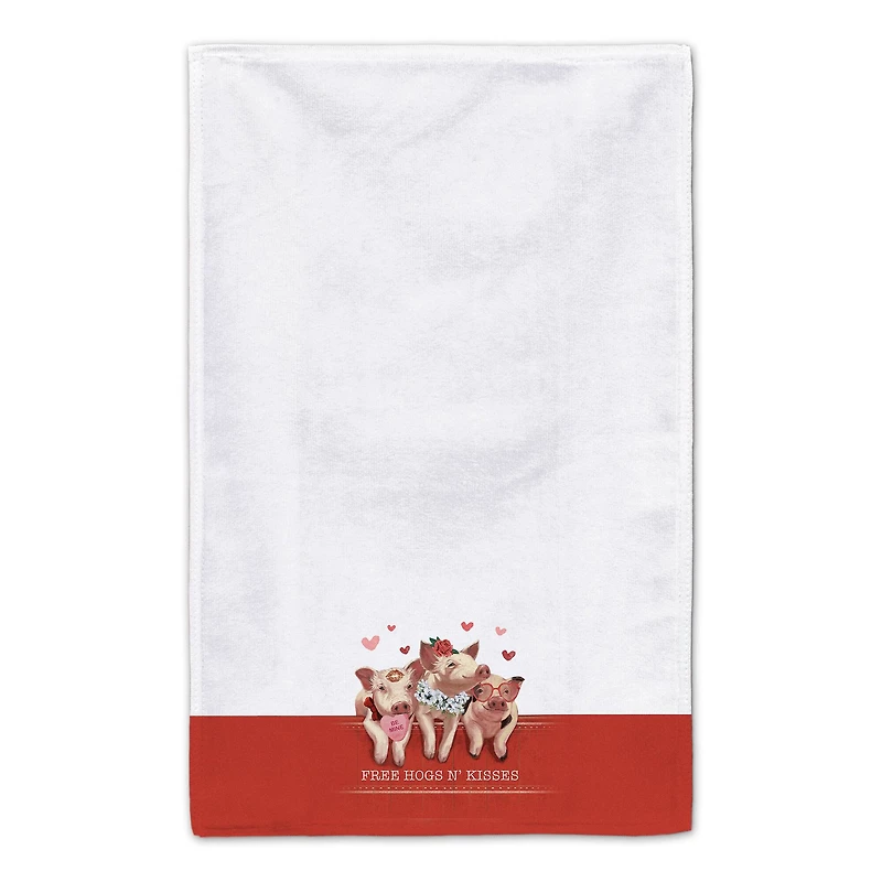 Free Hogs and Kisses Tea Towel Set