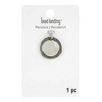 Hammered Metal Circle Pendant by Bead Landing™