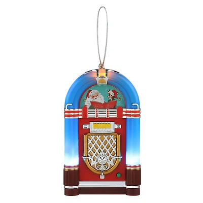 Miniature Blue Vintage Jukebox Ornament