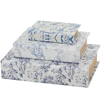 Nature & Foliage Canvas Faux Book Box Set