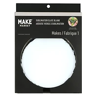 6" Round Slate Sublimation Blank by Make Market®