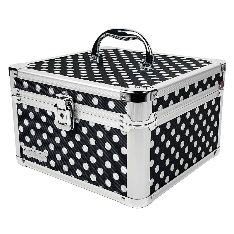 Vaultz Black & White Polka Dots Square Divided Storage