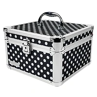 Vaultz Black & White Polka Dots Square Divided Storage