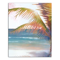Sunset Palm Canvas Wall Art