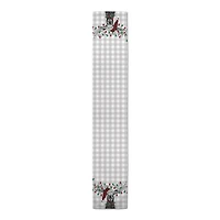 90" Christmas Lights Moose Table Runner