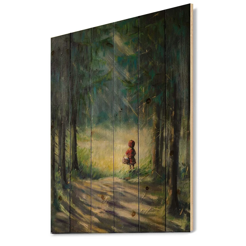 Designart - Little Red Riding Hood In The Woods