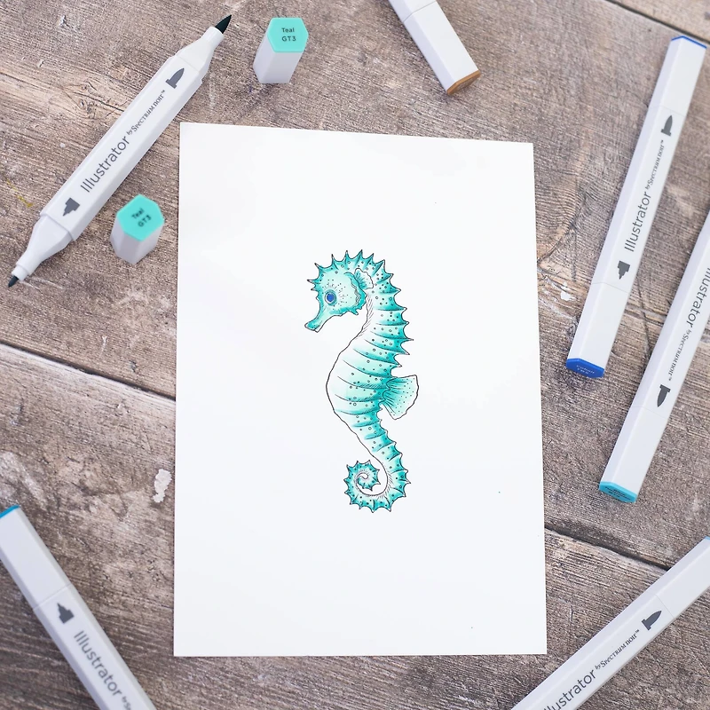 Spectrum Noir™ Illustrator Seascape Dual-Tip Brush Markers