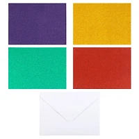 6 Packs: 40 ct. (240 total) 5" x 7" Glitter Rainbow Cards & Envelopes by Recollections™