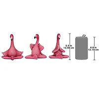 Design Toscano 5.5" Zen of Pink Flamingos Yoga Garden Statue Set