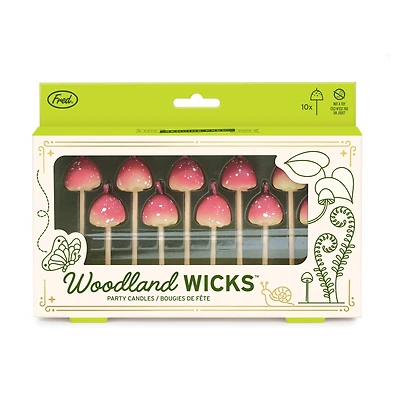 Fred® Woodland Wicks™ Mushroom Party Candles, 10ct.