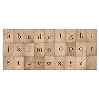 12 Pack: Lowercase Alphabet Wood Stamp Set by Recollections™