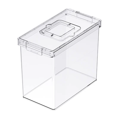 Clear Letter File Storage Case with Top Handle by Simply Tidy®