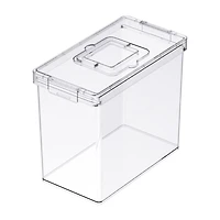 Clear Letter File Storage Case with Top Handle by Simply Tidy®